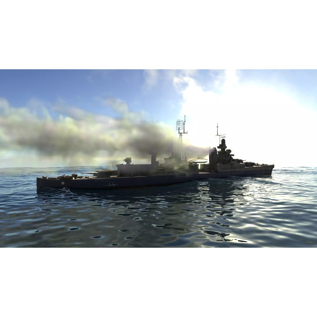 USS Indianapolis 3D Model – Historic Battleship, Blender, FBX, Game Ready - View 62