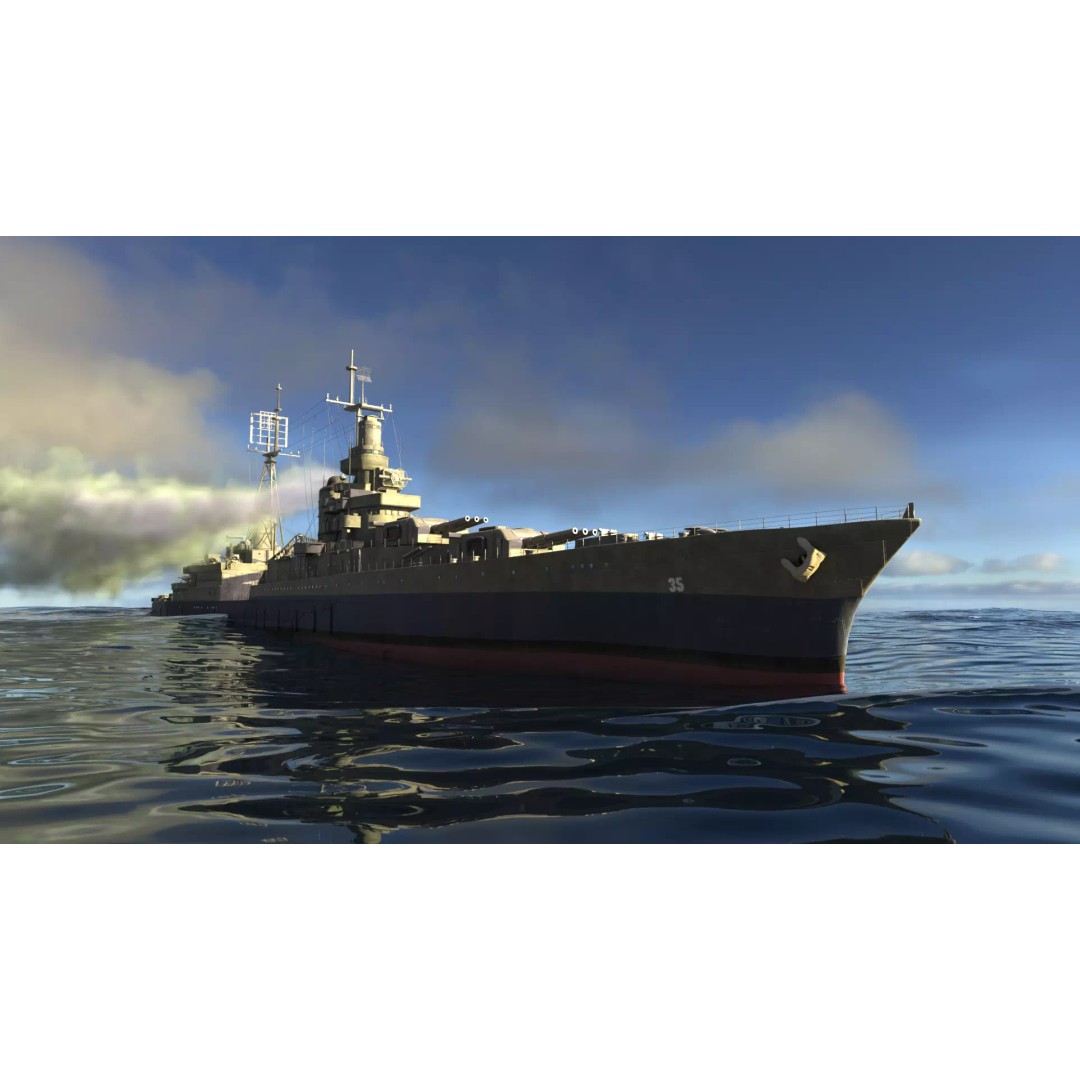 USS Indianapolis 3D Model – Historic Battleship, Blender, FBX, Game Ready - View 64