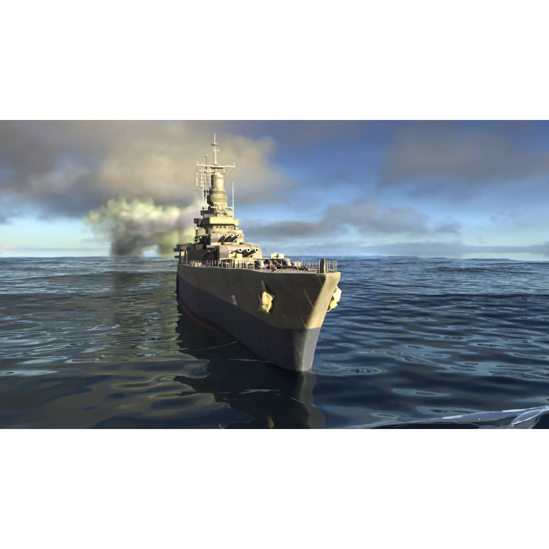 USS Indianapolis 3D Model – Historic Battleship, Blender, FBX, Game Ready - View 65