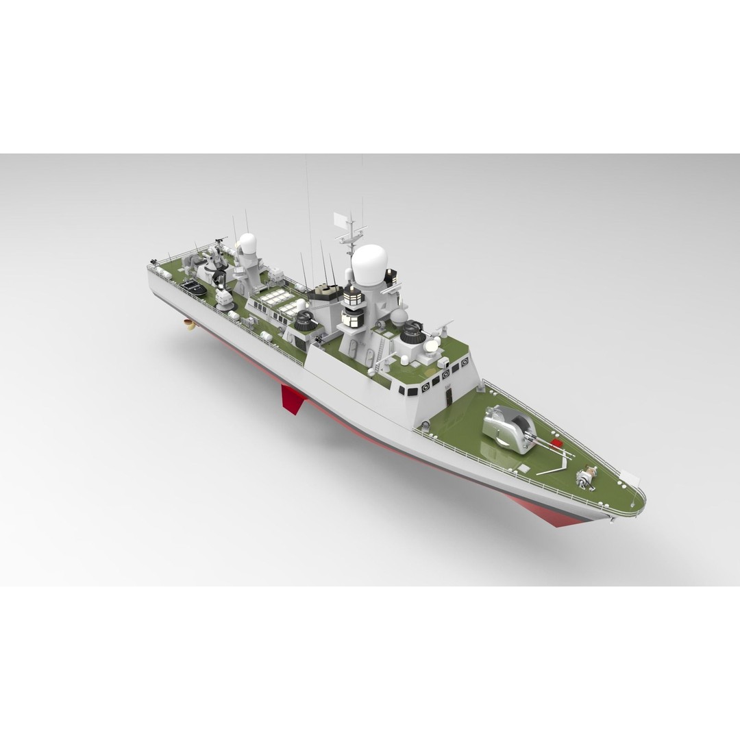 Buyan Class Corvette 3D Model – High Poly Military Vessel, FBX/Blender