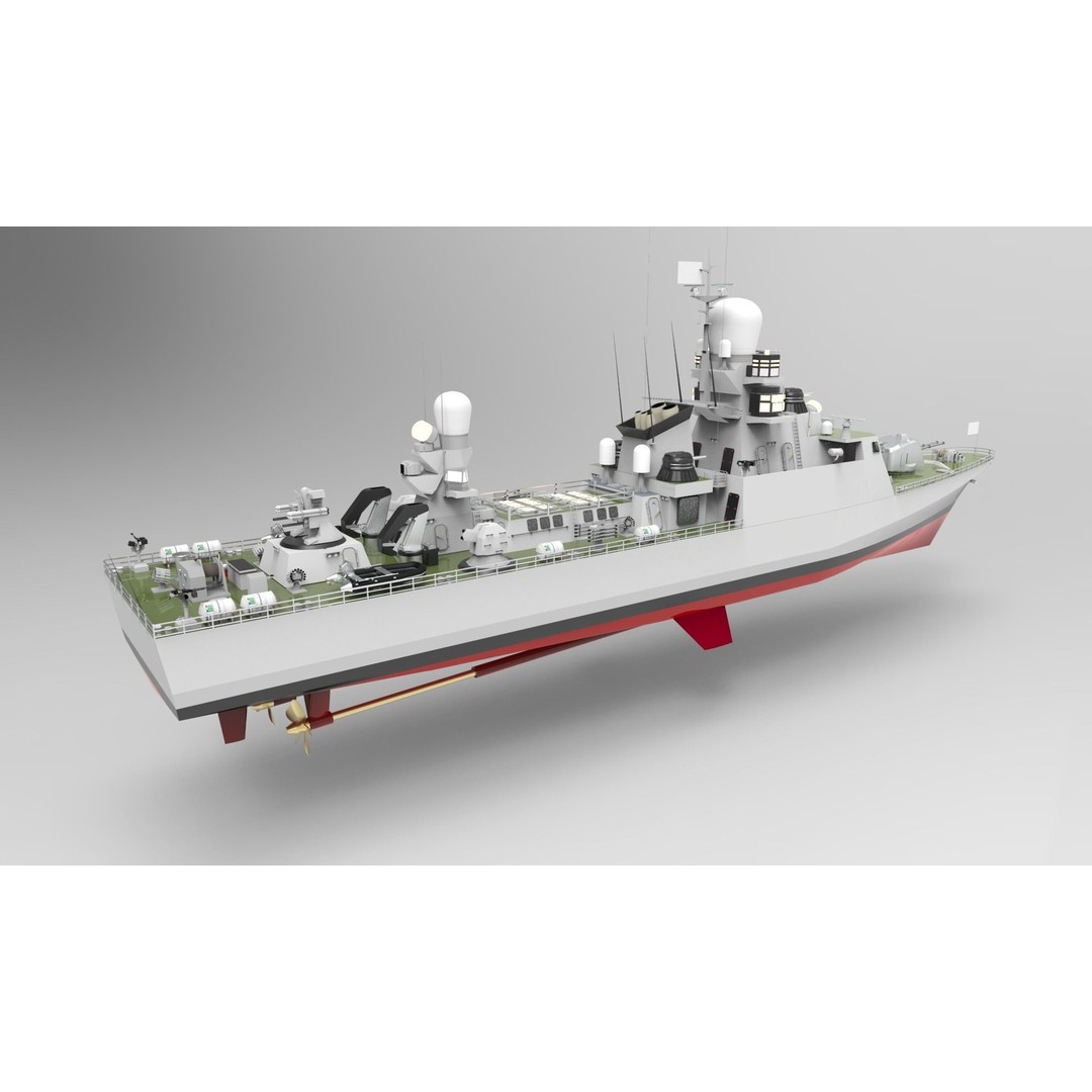 Buyan Class Corvette 3D Model – High Poly Military Vessel, FBX/Blender - View 11