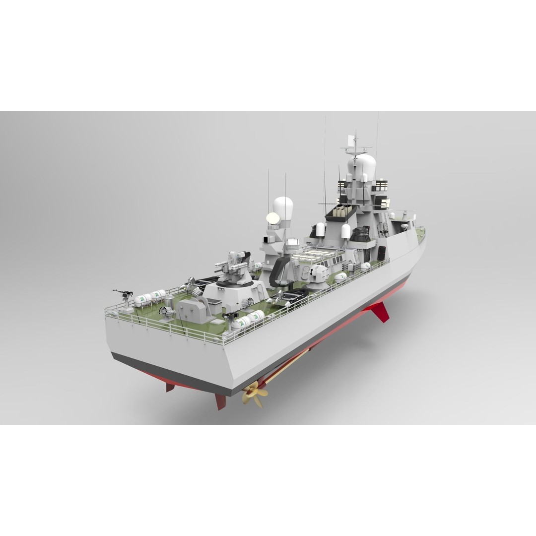 Buyan Class Corvette 3D Model – High Poly Military Vessel, FBX/Blender - View 12