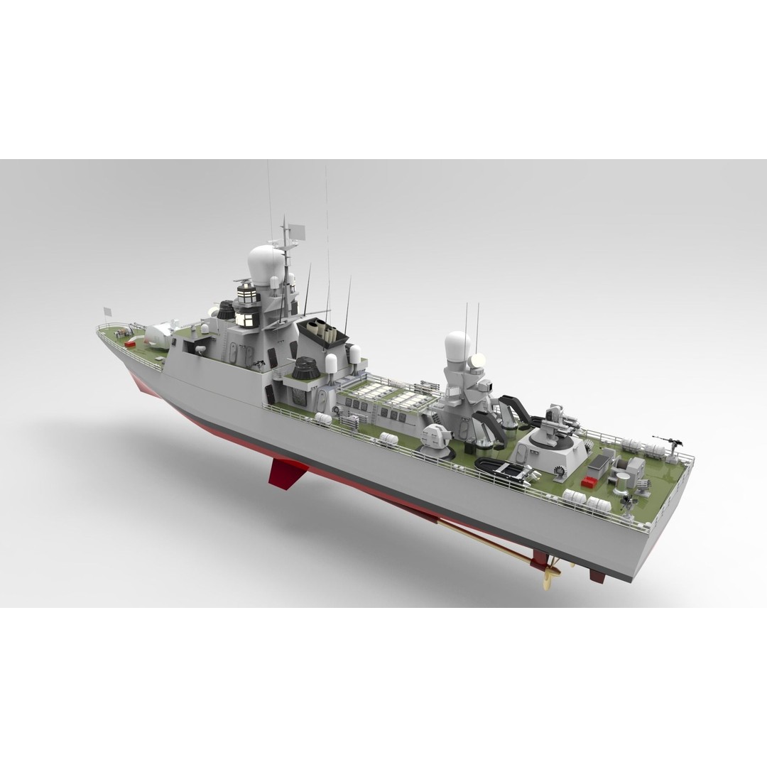 Buyan Class Corvette 3D Model – High Poly Military Vessel, FBX/Blender - View 3
