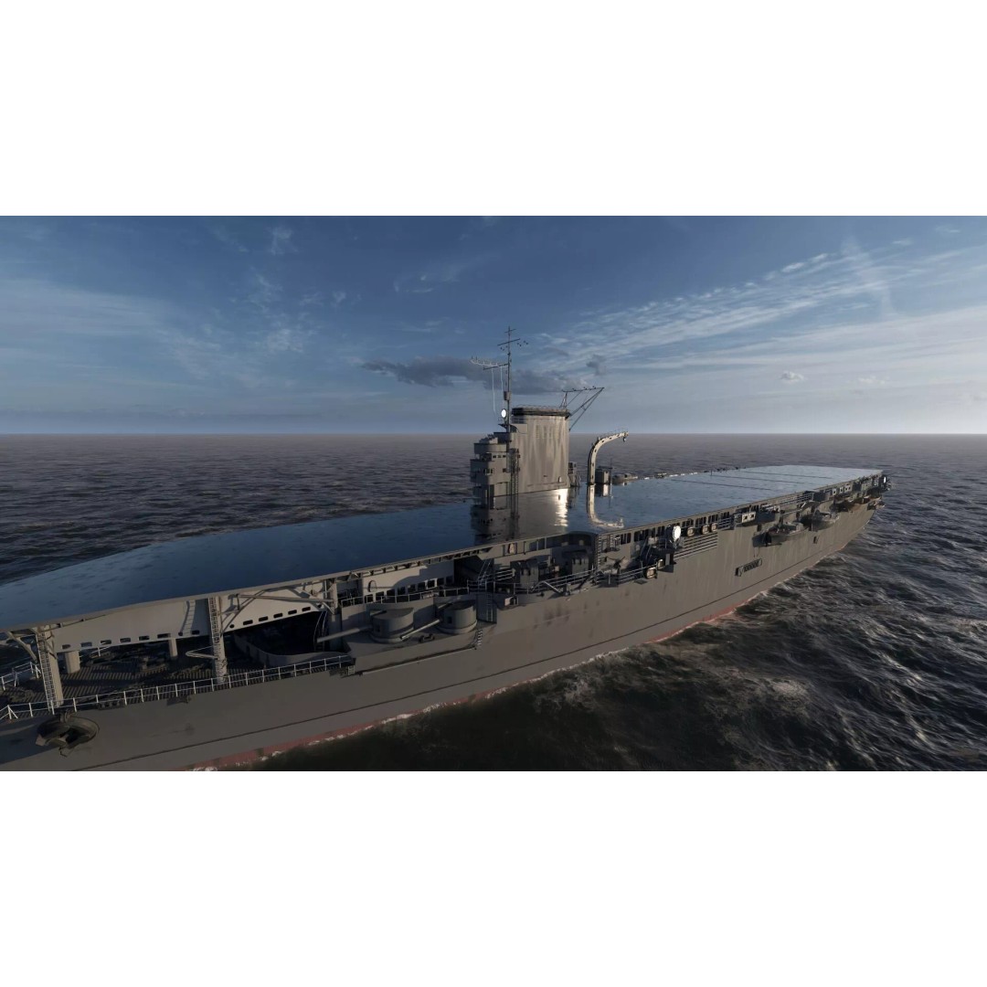 WW1 French Navy Aircraft Carrier 3D Model – Detailed Military Vessel, OBJ, FBX - View 10