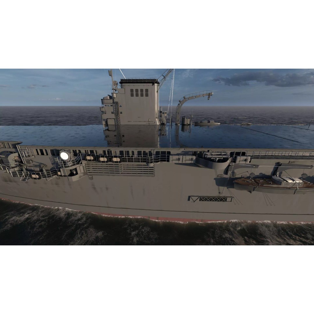 WW1 French Navy Aircraft Carrier 3D Model – Detailed Military Vessel, OBJ, FBX - View 12