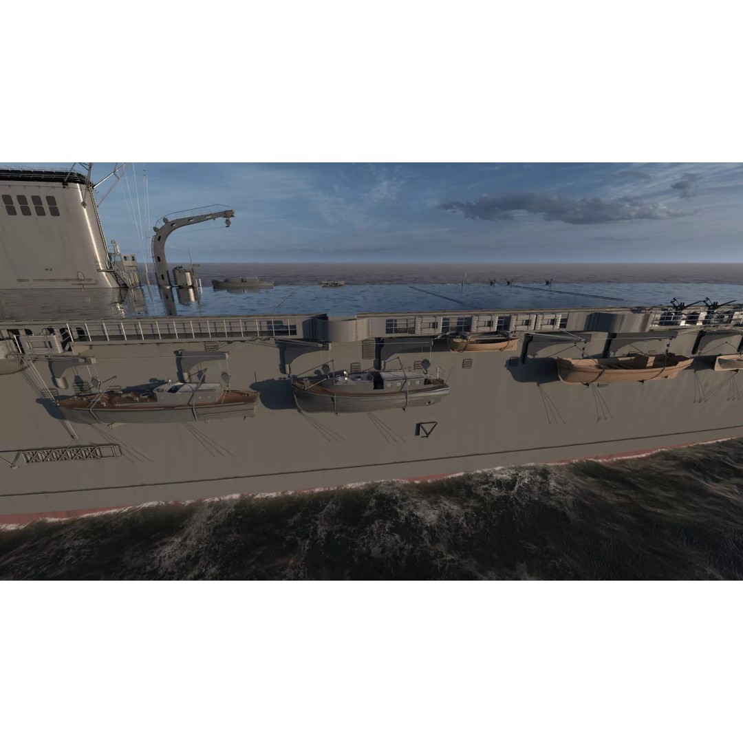 WW1 French Navy Aircraft Carrier 3D Model – Detailed Military Vessel, OBJ, FBX - View 13