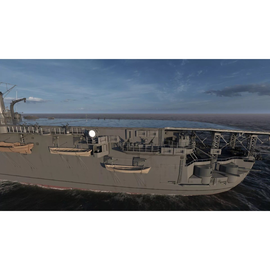 WW1 French Navy Aircraft Carrier 3D Model – Detailed Military Vessel, OBJ, FBX - View 15