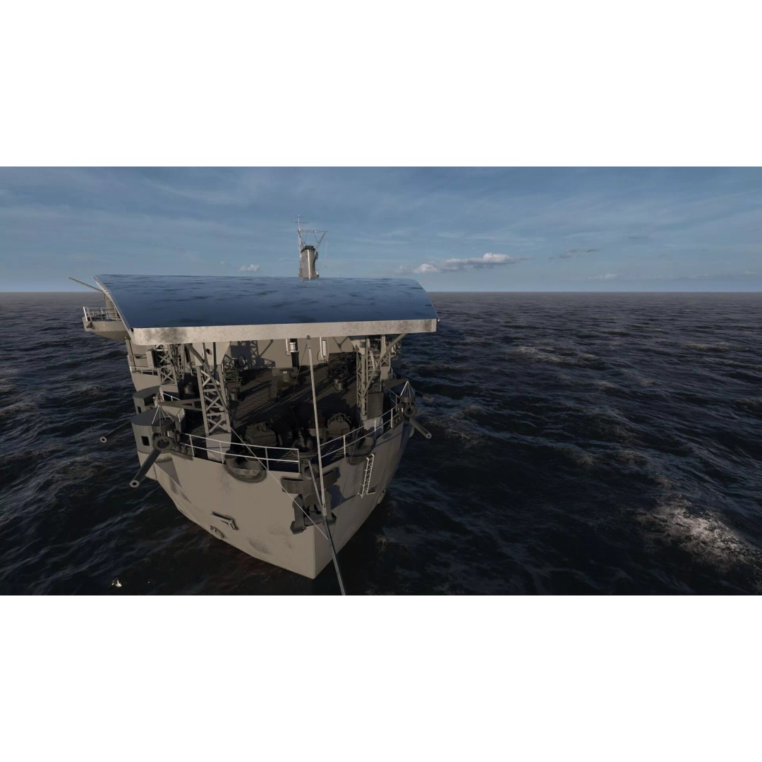 WW1 French Navy Aircraft Carrier 3D Model – Detailed Military Vessel, OBJ, FBX - View 17