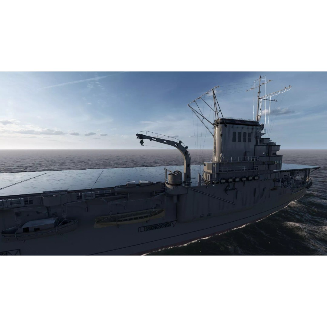 WW1 French Navy Aircraft Carrier 3D Model – Detailed Military Vessel, OBJ, FBX - View 20