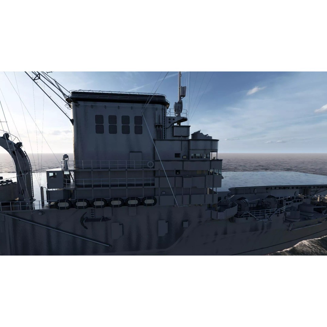 WW1 French Navy Aircraft Carrier 3D Model – Detailed Military Vessel, OBJ, FBX - View 21