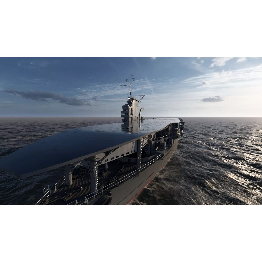 WW1 French Navy Aircraft Carrier 3D Model – Detailed Military Vessel, OBJ, FBX - View 24