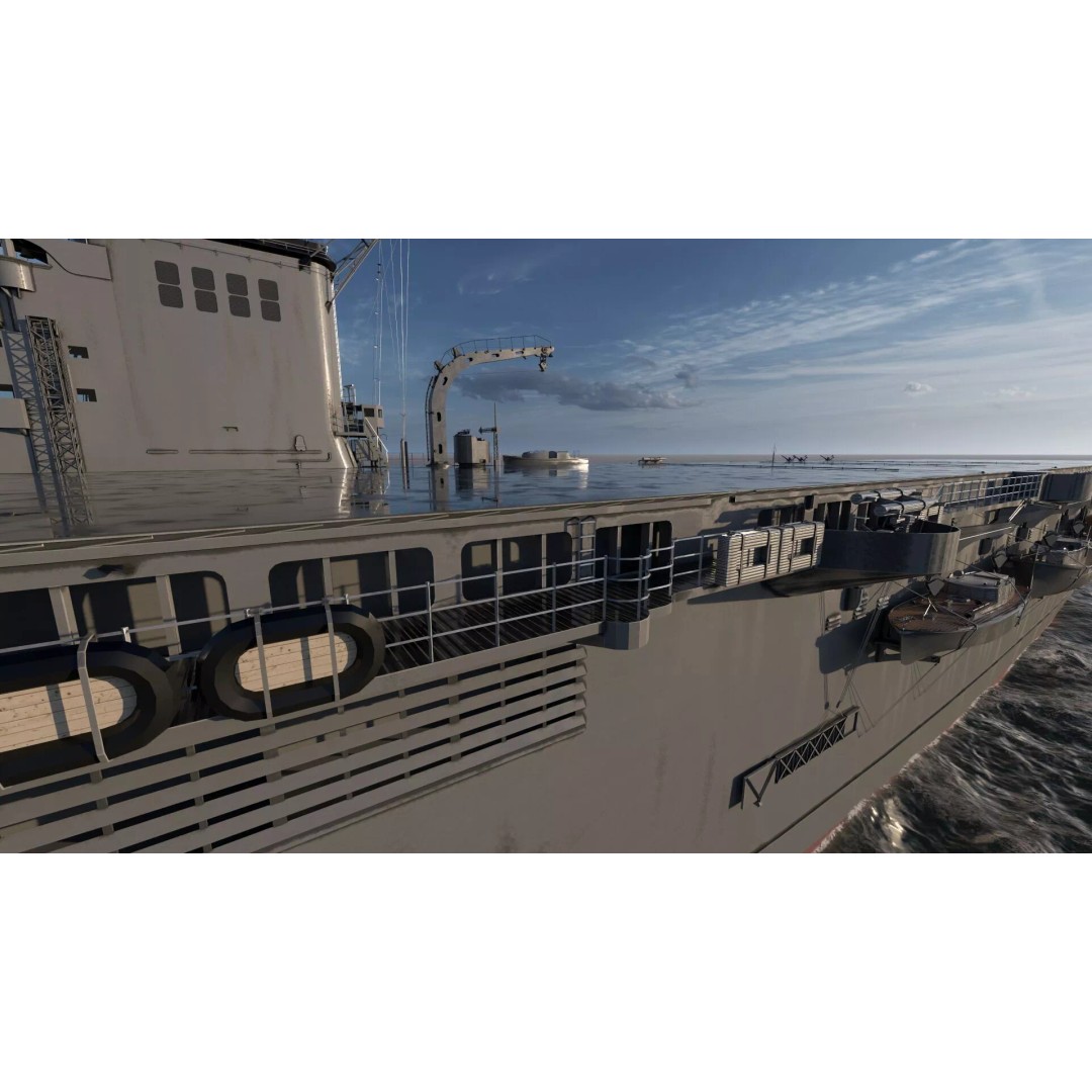 WW1 French Navy Aircraft Carrier 3D Model – Detailed Military Vessel, OBJ, FBX - View 33
