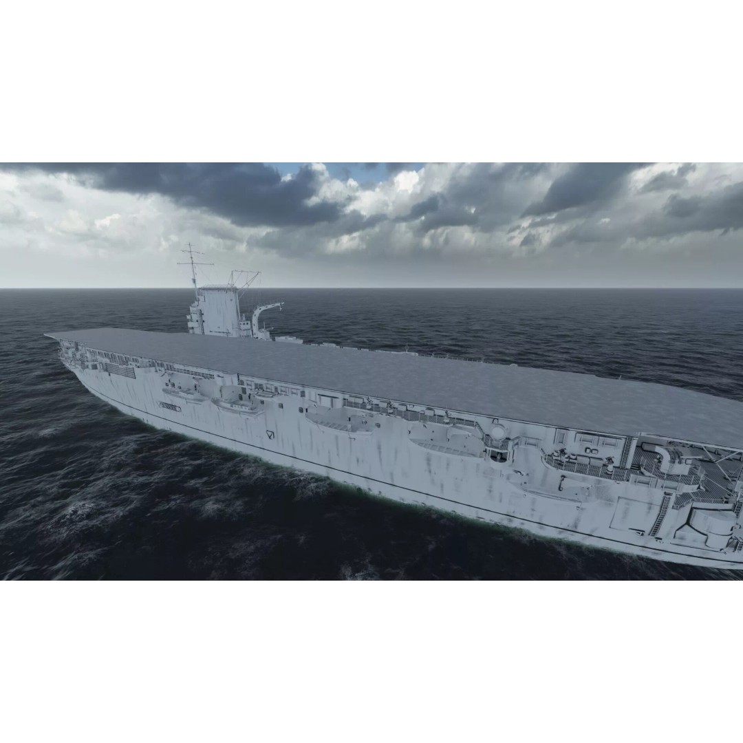 WW1 French Navy Aircraft Carrier 3D Model – Detailed Military Vessel, OBJ, FBX - View 52