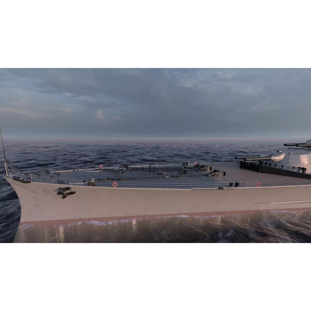 WW1 Royal Navy Battlecruiser 3D Model – Detailed Military Vessel, Sketchup - View 10