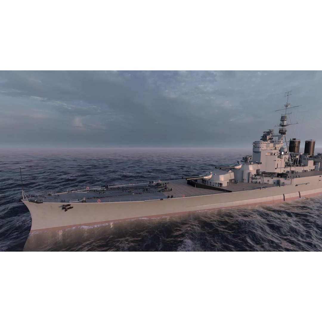 WW1 Royal Navy Battlecruiser 3D Model – Detailed Military Vessel, Sketchup - View 11