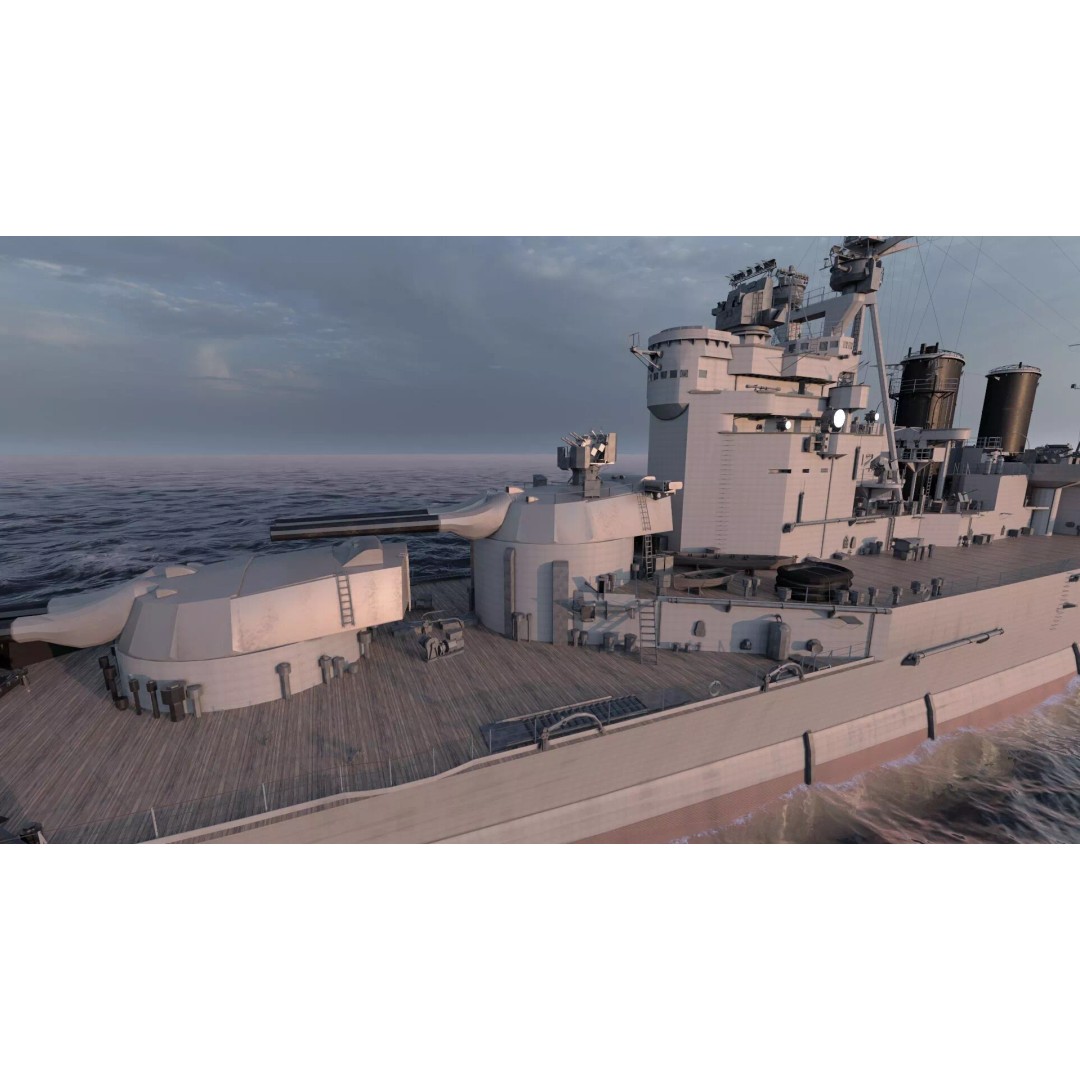 WW1 Royal Navy Battlecruiser 3D Model – Detailed Military Vessel, Sketchup - View 12