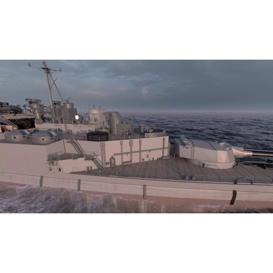 WW1 Royal Navy Battlecruiser 3D Model – Detailed Military Vessel, Sketchup - View 16