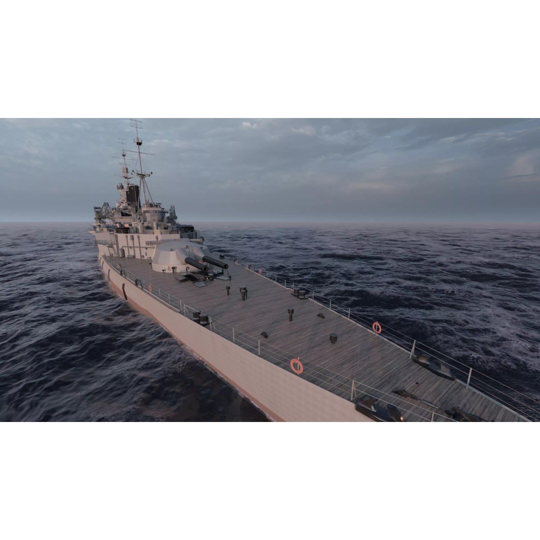 WW1 Royal Navy Battlecruiser 3D Model – Detailed Military Vessel, Sketchup - View 18
