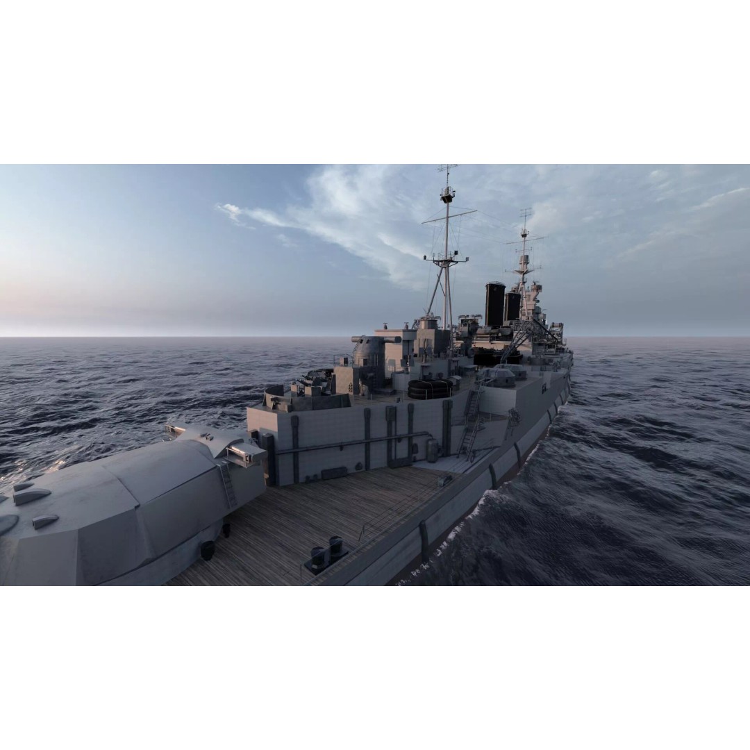 WW1 Royal Navy Battlecruiser 3D Model – Detailed Military Vessel, Sketchup - View 20