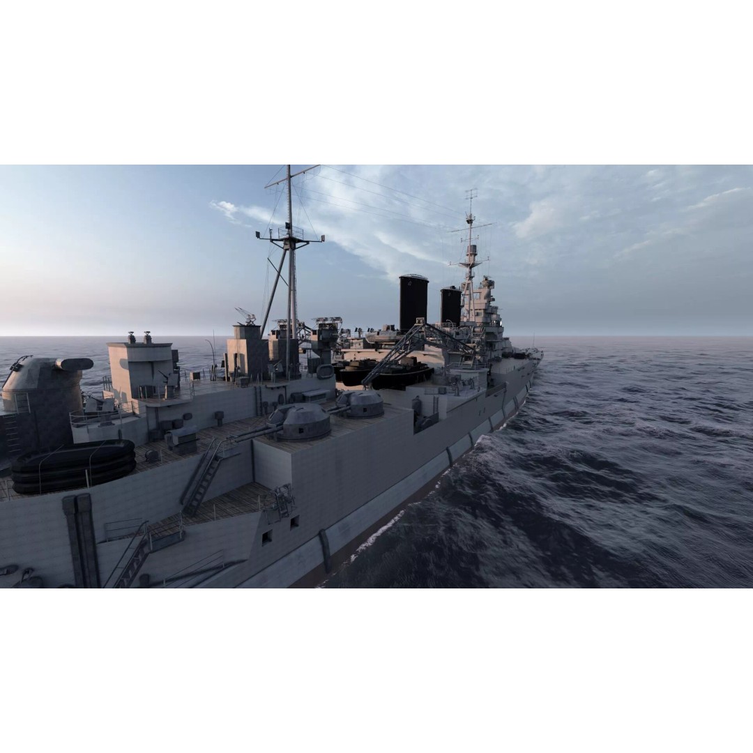 WW1 Royal Navy Battlecruiser 3D Model – Detailed Military Vessel, Sketchup - View 21