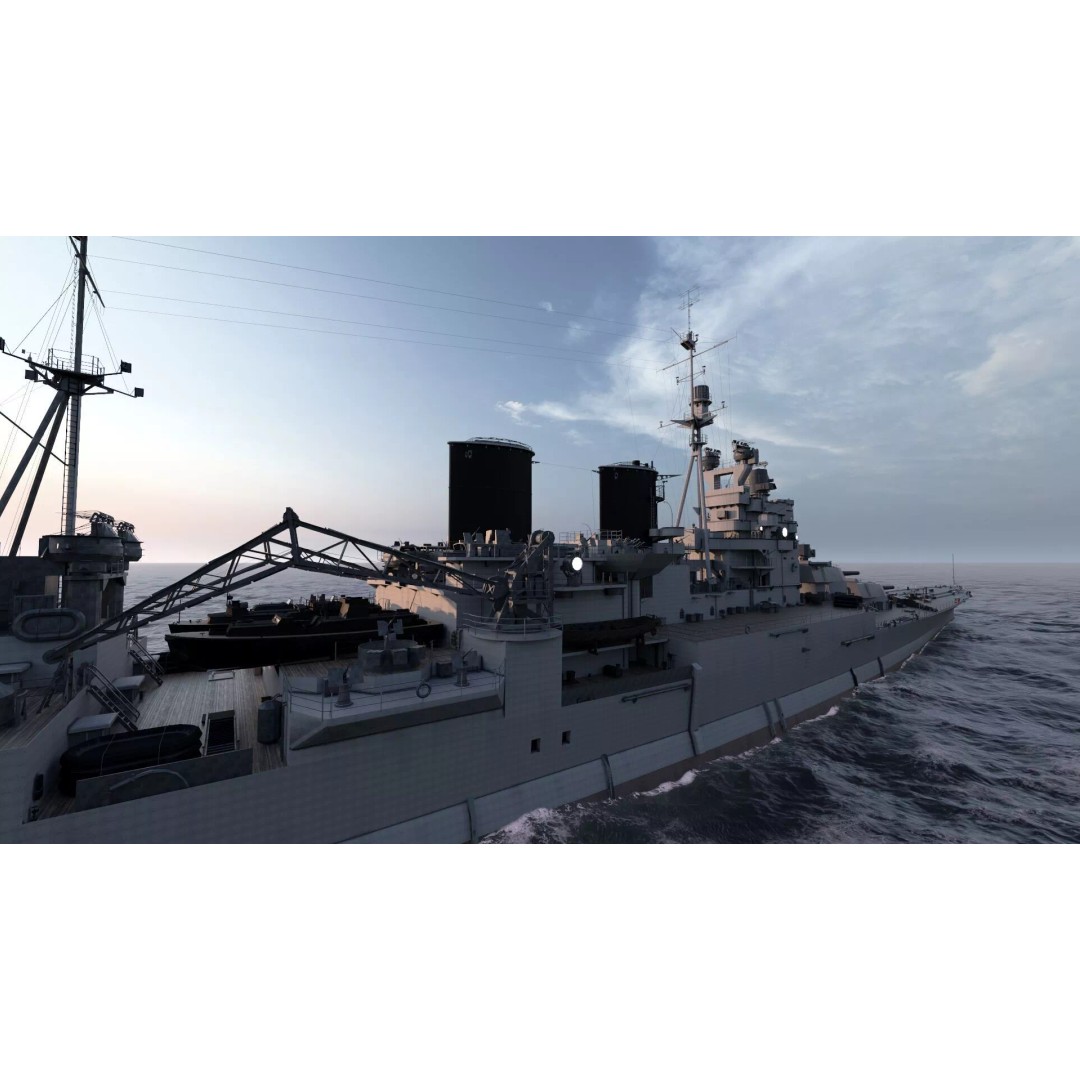 WW1 Royal Navy Battlecruiser 3D Model – Detailed Military Vessel, Sketchup - View 22