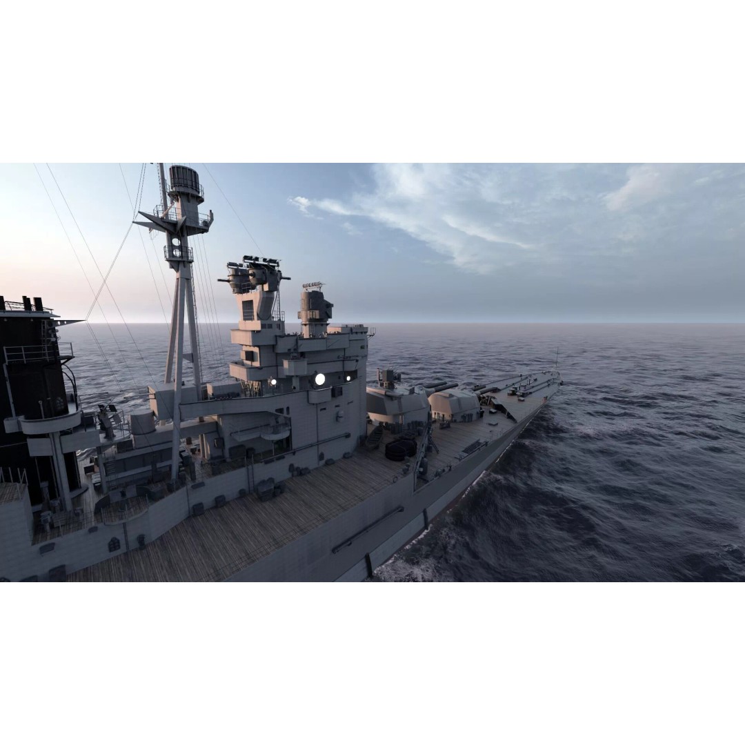 WW1 Royal Navy Battlecruiser 3D Model – Detailed Military Vessel, Sketchup - View 23
