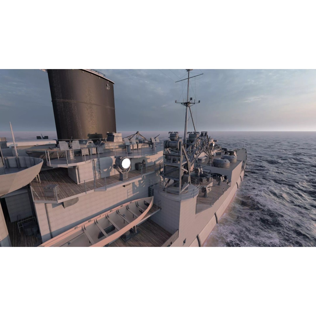 WW1 Royal Navy Battlecruiser 3D Model – Detailed Military Vessel, Sketchup - View 35