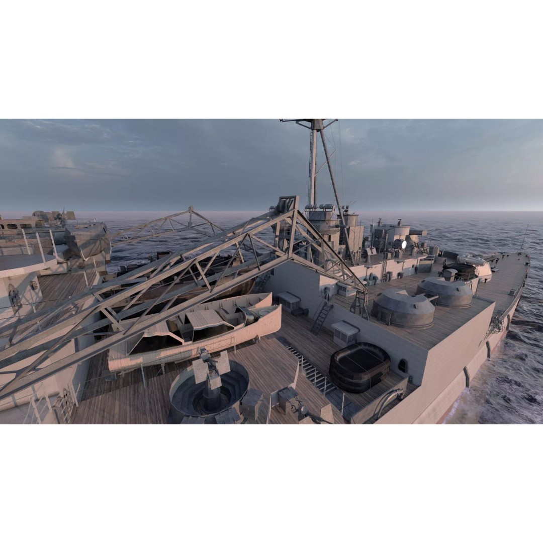 WW1 Royal Navy Battlecruiser 3D Model – Detailed Military Vessel, Sketchup - View 36