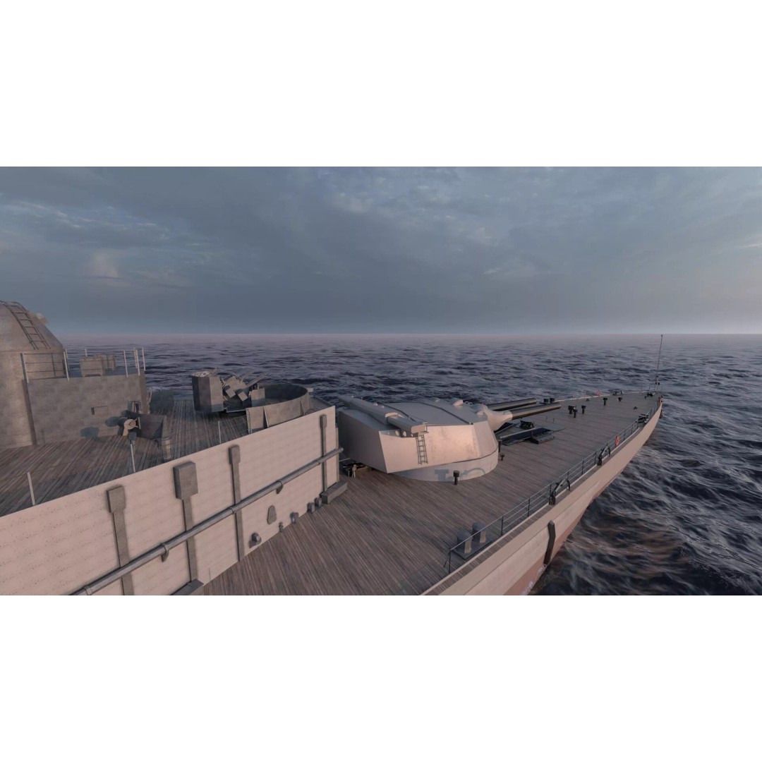 WW1 Royal Navy Battlecruiser 3D Model – Detailed Military Vessel, Sketchup - View 39