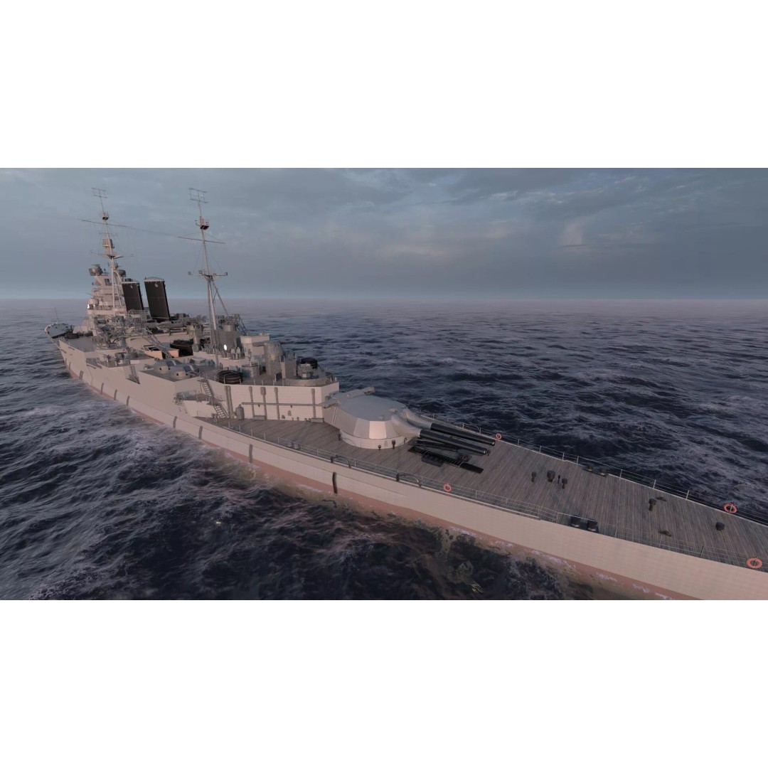 WW1 Royal Navy Battlecruiser 3D Model – Detailed Military Vessel, Sketchup - View 41