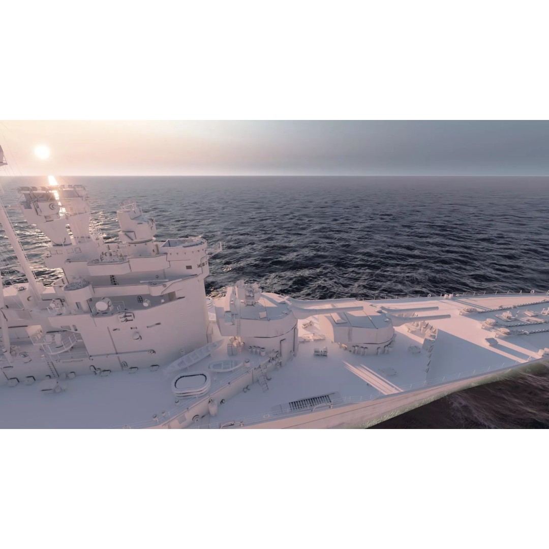 WW1 Royal Navy Battlecruiser 3D Model – Detailed Military Vessel, Sketchup - View 47