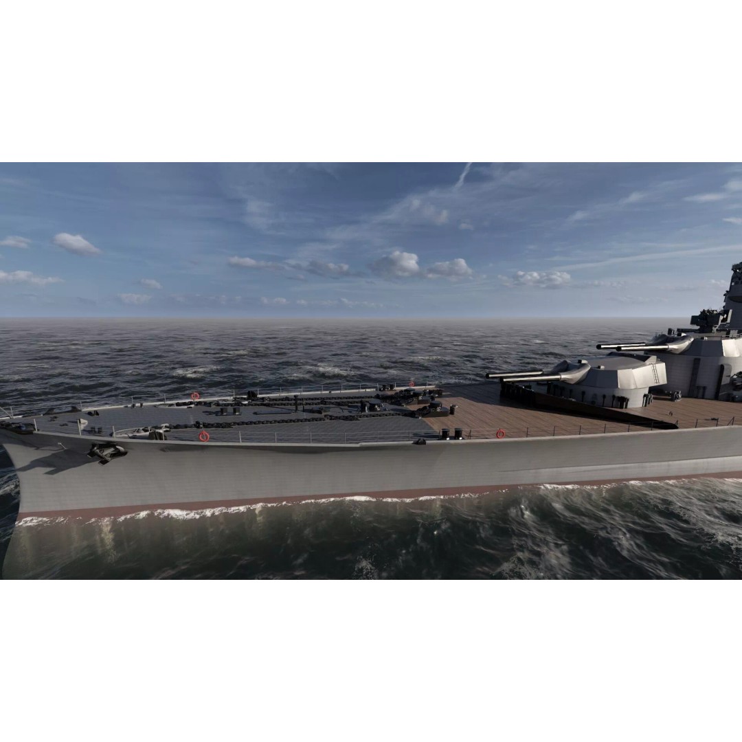 WW1 Royal Navy Battlecruiser 3D Model – Detailed Military Vessel, Sketchup - View 9