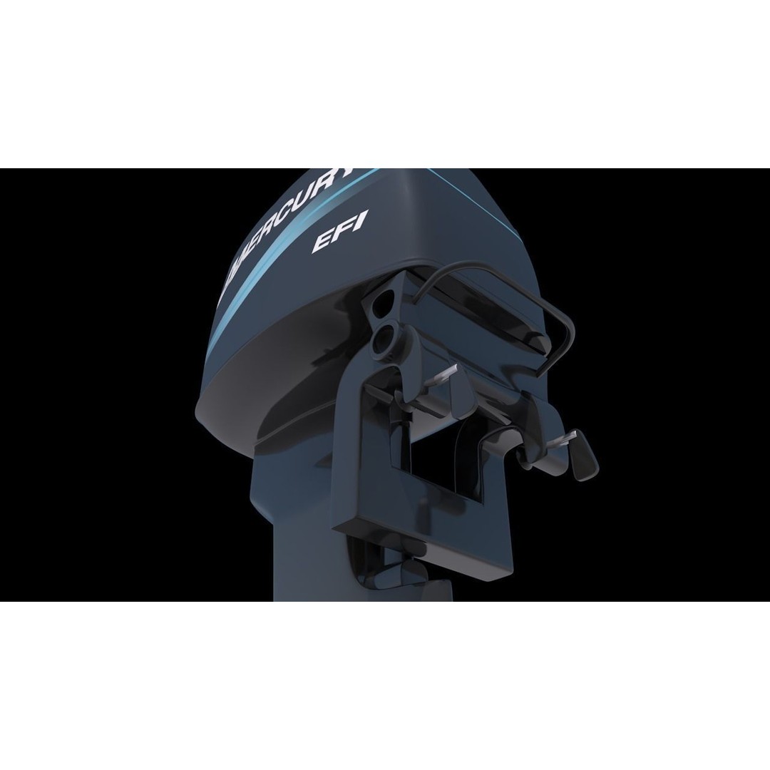 Fishing Boat Outboard Motor 3D Model – Low Poly Game Asset, FBX - View 13