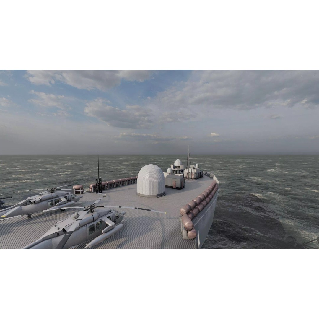 US Navy Amphibious Assault Ship 3D Model – Detailed Military Watercraft, FBX - View 23