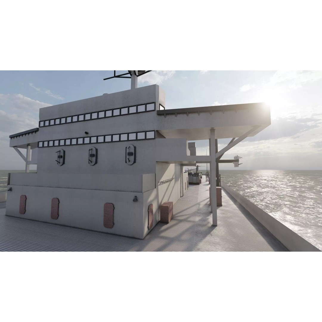US Navy Amphibious Assault Ship 3D Model – Detailed Military Watercraft, FBX - View 30