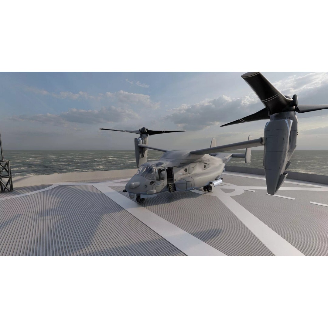 US Navy Amphibious Assault Ship 3D Model – Detailed Military Watercraft, FBX - View 36