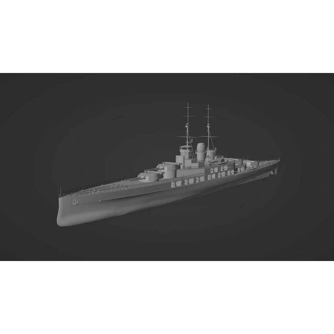 Hansan-class Battlecruiser 3D Model – PBR High Poly Game Asset, FBX - View 5
