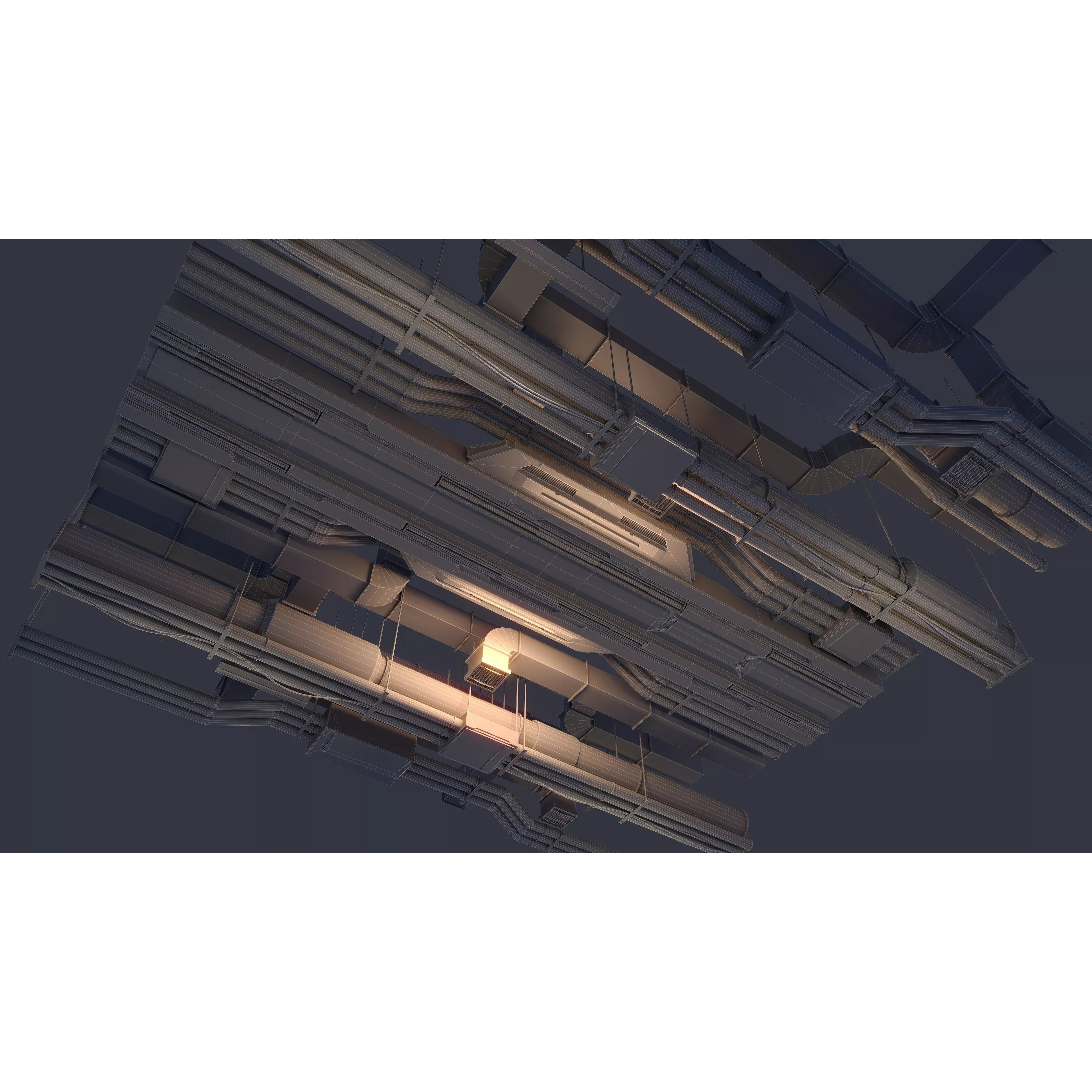 Sci-Fi Architecture Panels Kit Vol 05 - Low-Poly 3D Model - View 15