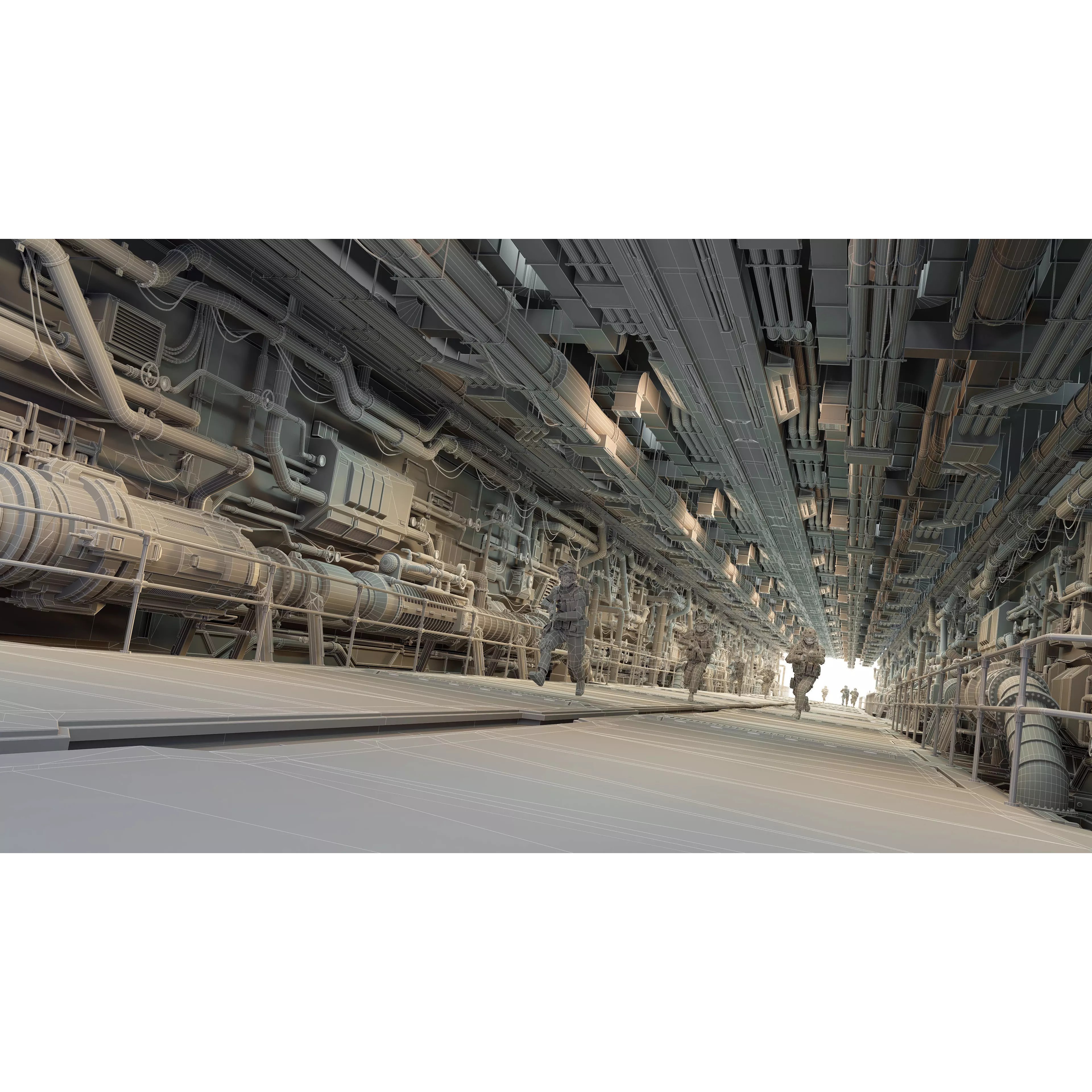 Sci-Fi Architecture Panels Kit Vol 05 - Low-Poly 3D Model - View 4