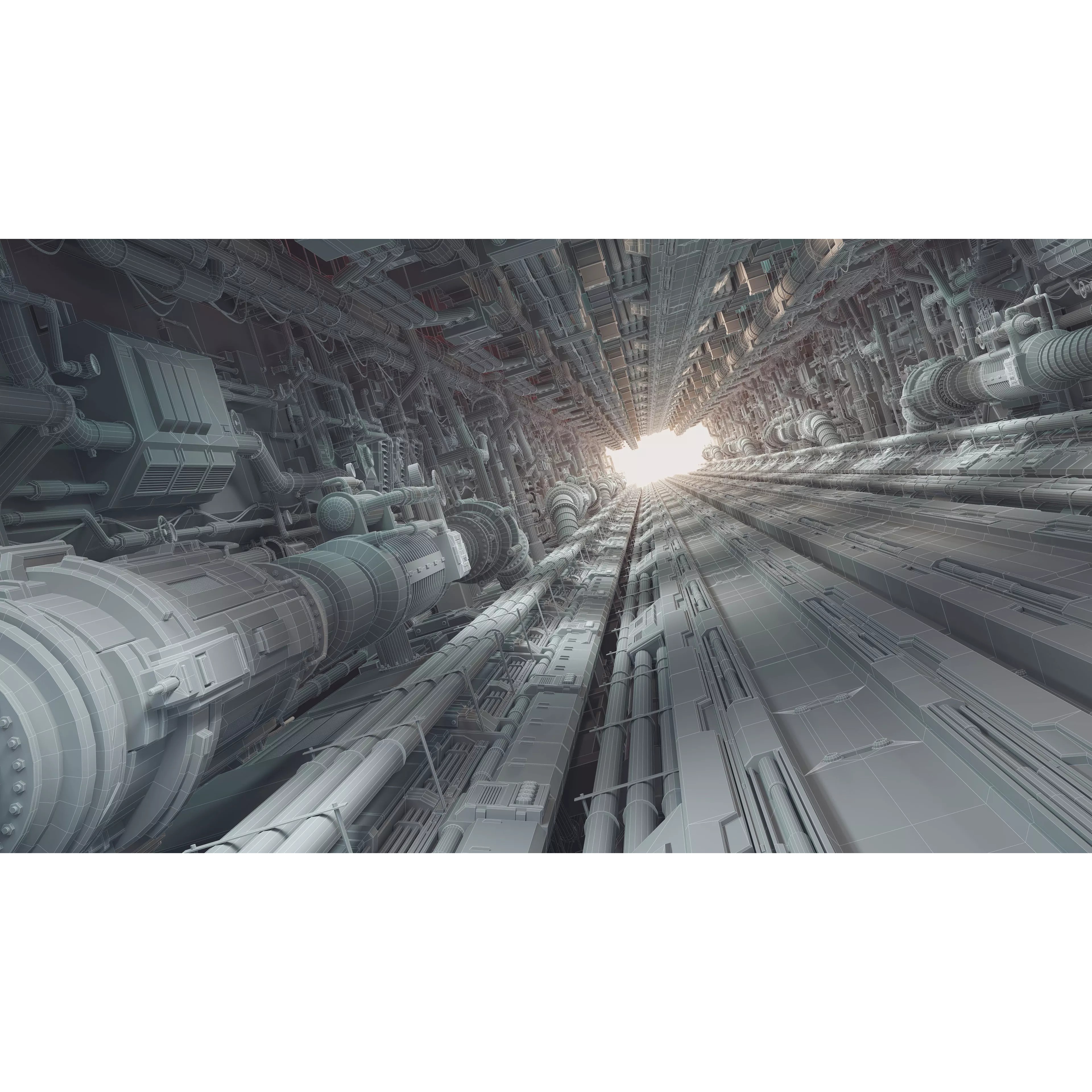 Sci-Fi Architecture Panels Kit Vol 05 - Low-Poly 3D Model - View 6