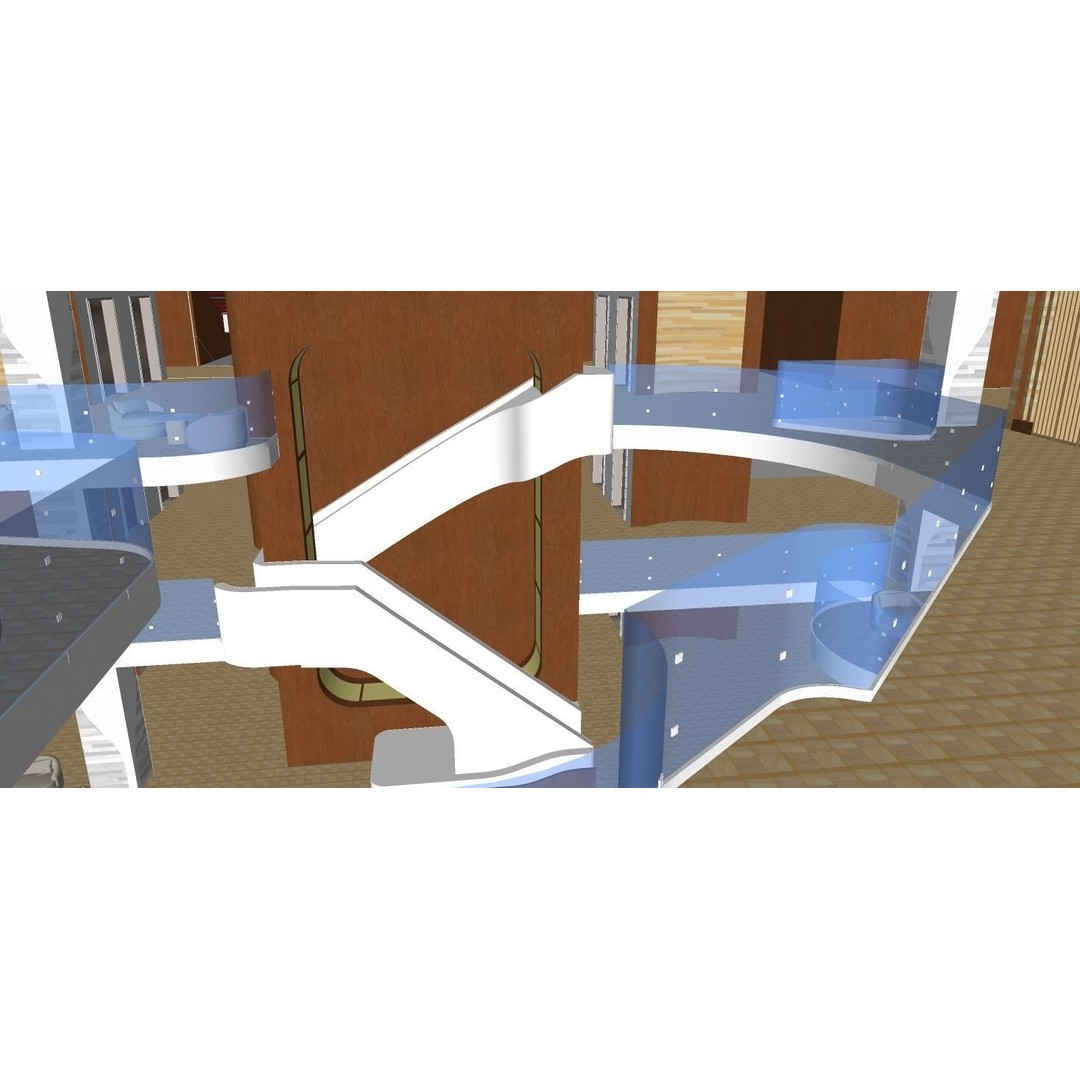 Norwegian Aqua 3D Model – Recreational Watercraft with Rigging, FBX - View 15