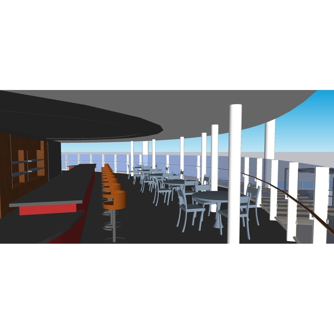 Norwegian Aqua 3D Model – Recreational Watercraft with Rigging, FBX - View 19