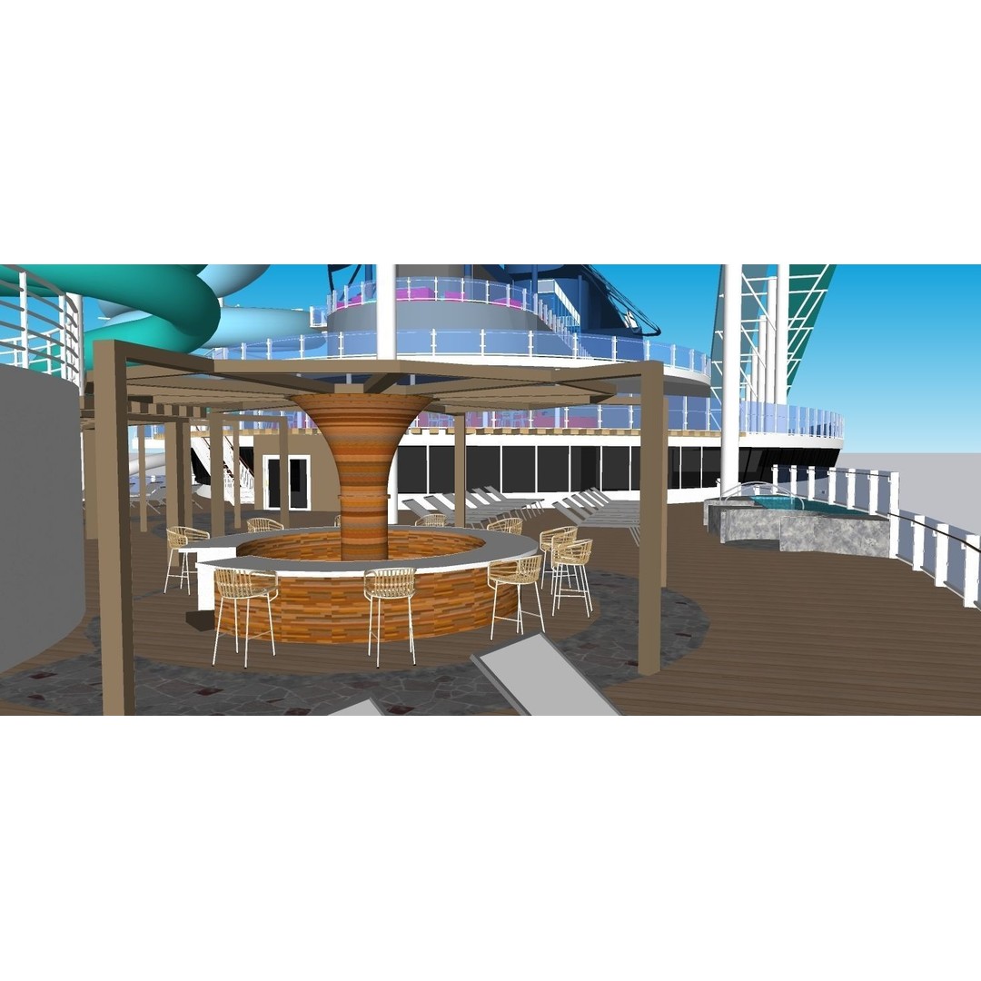 Norwegian Aqua 3D Model – Recreational Watercraft with Rigging, FBX - View 20