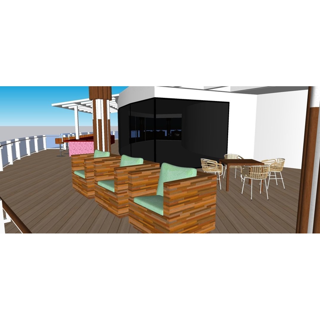 Norwegian Aqua 3D Model – Recreational Watercraft with Rigging, FBX - View 8