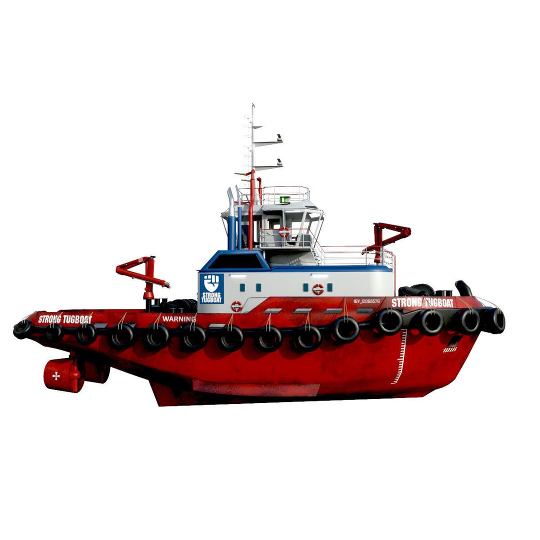 Panamax Oil Tanker 3D Model – Low Poly Industrial Watercraft, FBX - View 10