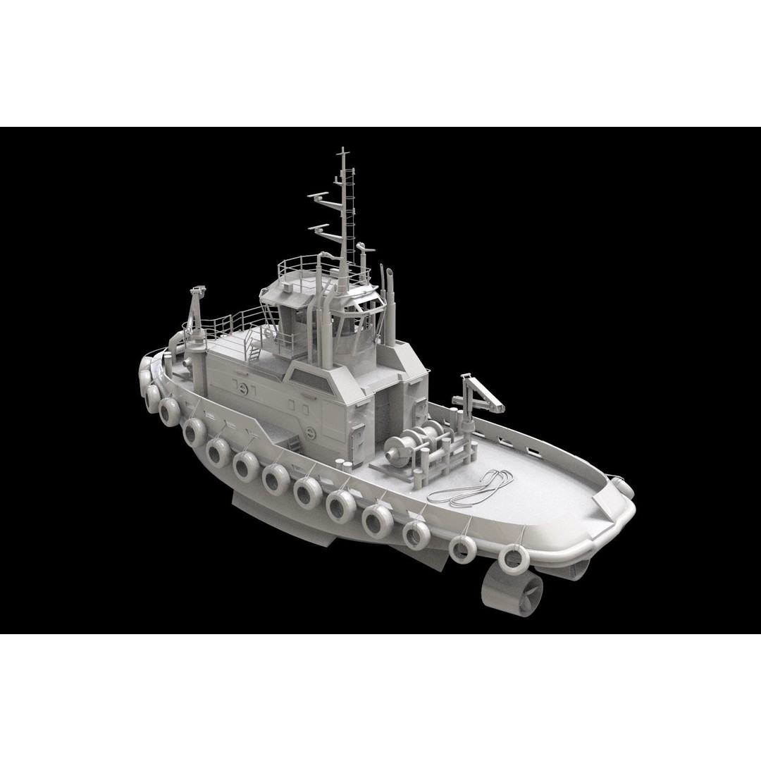 Panamax Oil Tanker 3D Model – Low Poly Industrial Watercraft, FBX - View 11