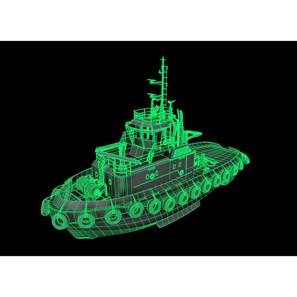 Panamax Oil Tanker 3D Model – Low Poly Industrial Watercraft, FBX - View 12