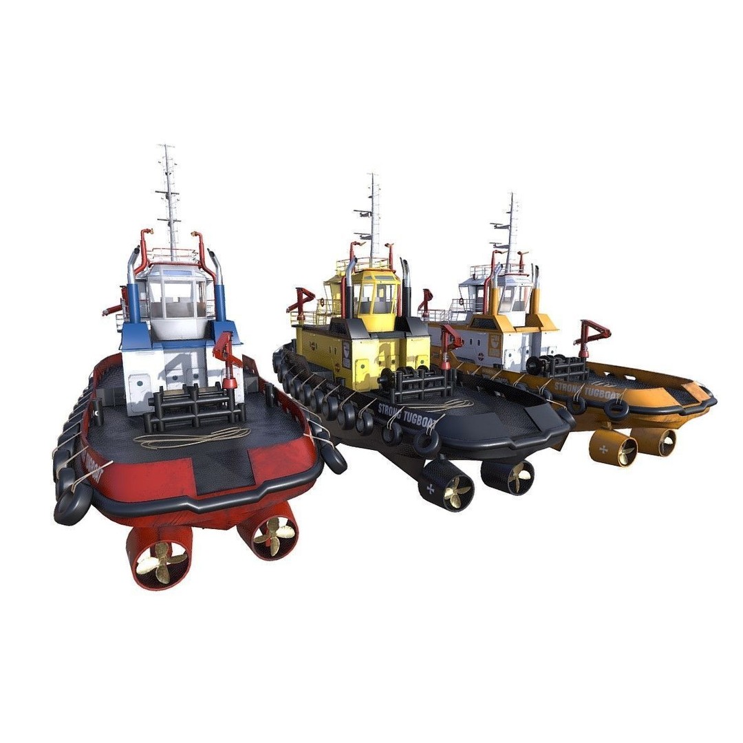Panamax Oil Tanker 3D Model – Low Poly Industrial Watercraft, FBX - View 13