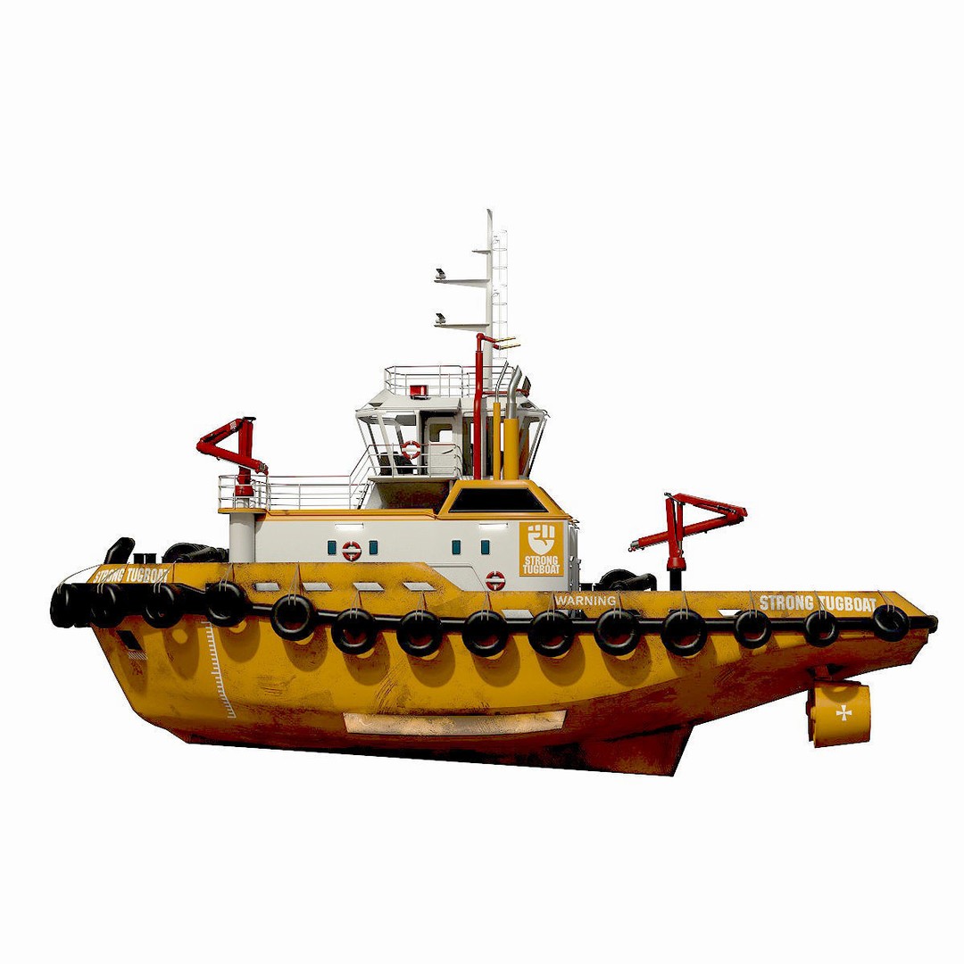 Panamax Oil Tanker 3D Model – Low Poly Industrial Watercraft, FBX - View 9
