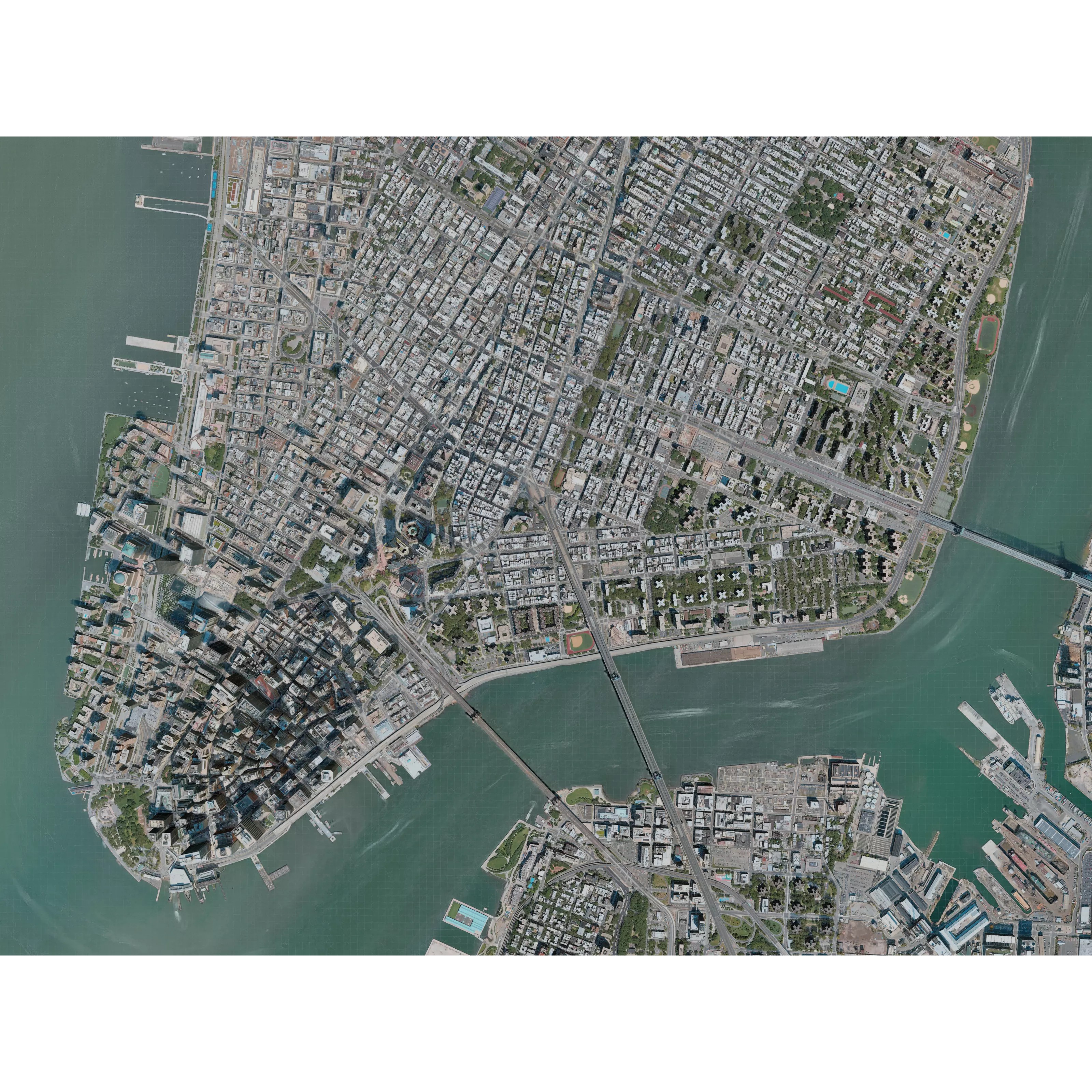 New York City Lower Manhattan - Game-Ready 3D Model - View 7